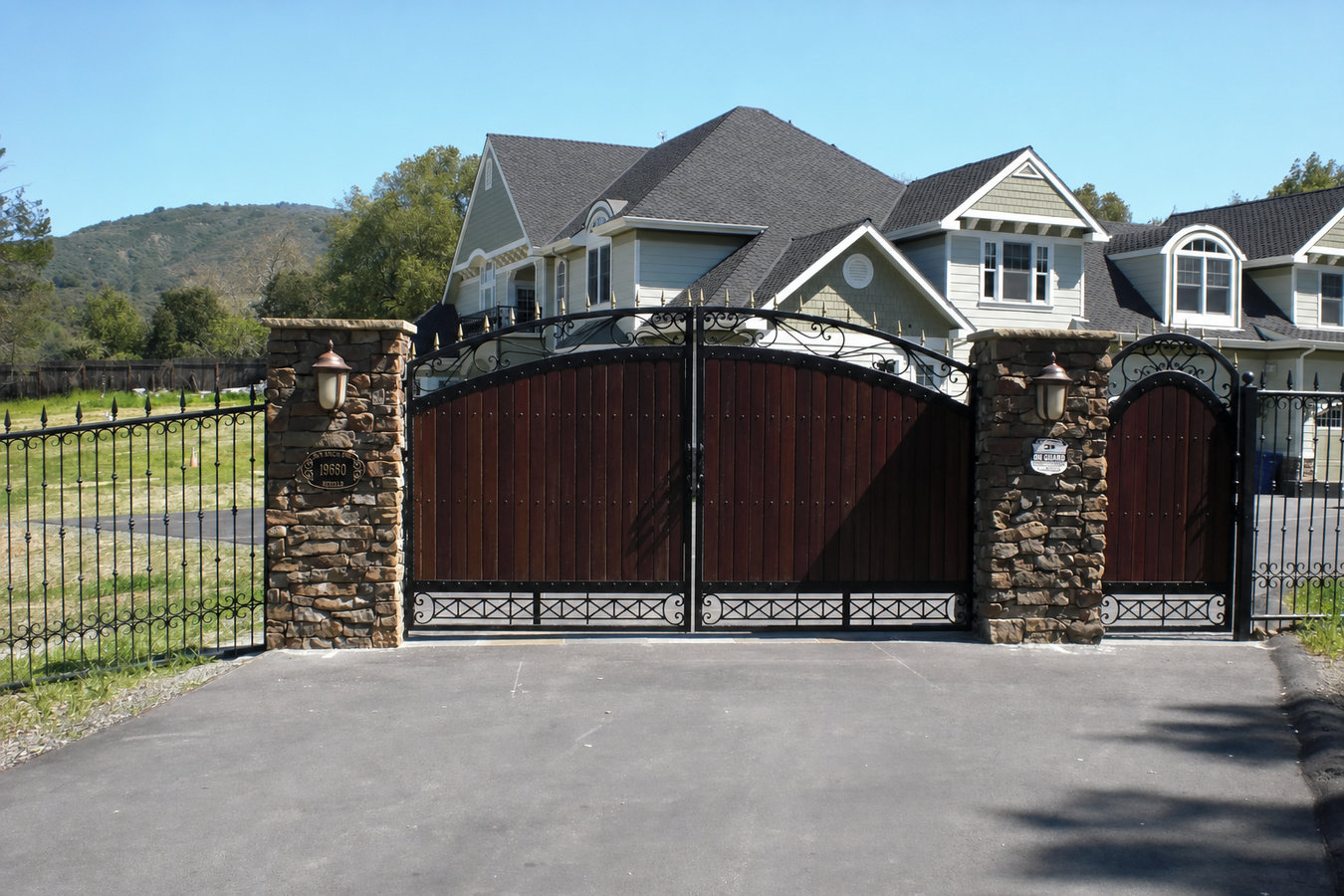 Automatic gate installation