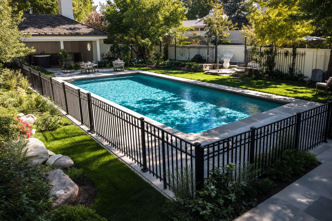 Pool fence installation