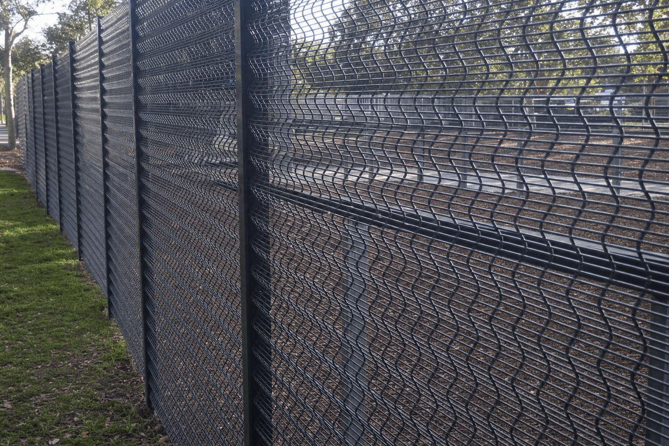 Security fence installation